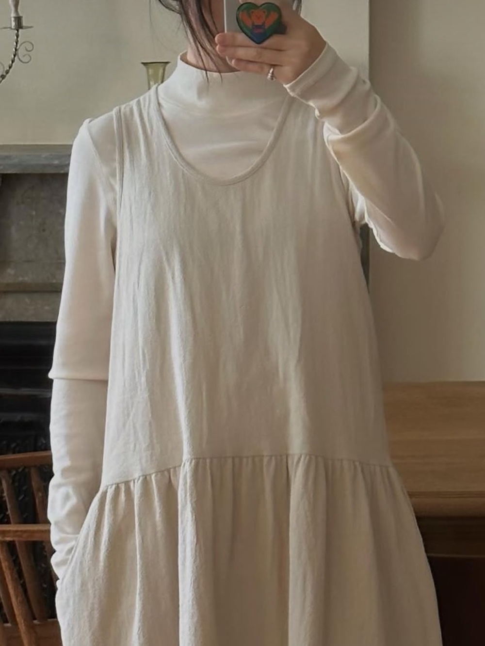 Black Crane Tank Dress rare